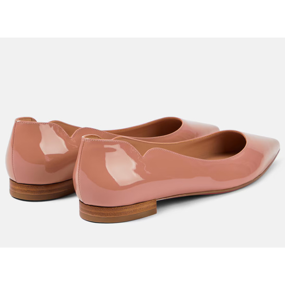 Christian Louboutin Hot Chickita Flat Blush Nude Patent Ballet Ballerina 39.5 - Picture 12 of 15